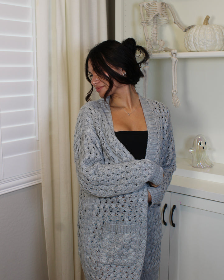 Textured cardigan
