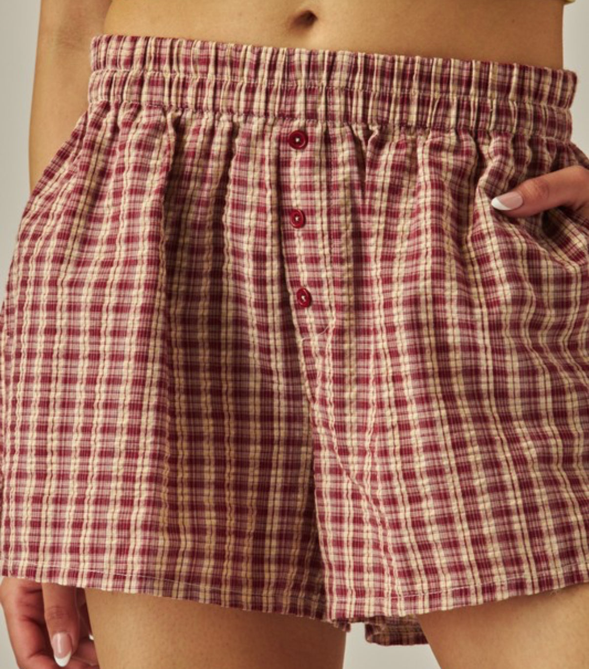 Fall plaid shorts
