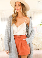 Textured cardigan